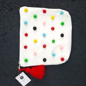 NWT Modern Expressions Pom-Pom pouch